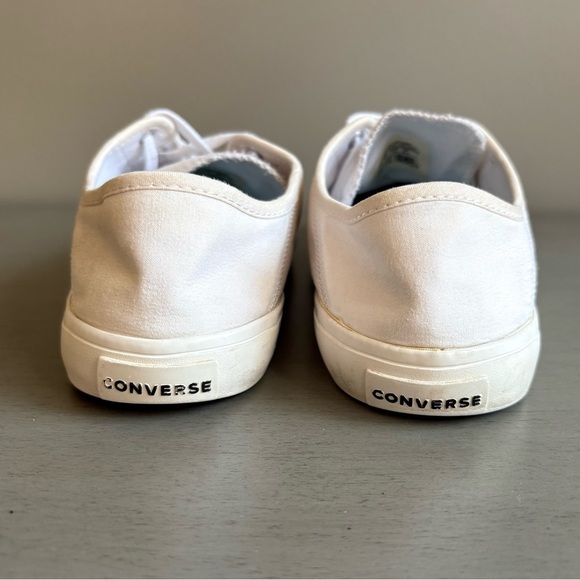 Converse Costa Women White Canvas Sneakers Trainers Size 8.5 Low Top Classic - Picture 6 of 11